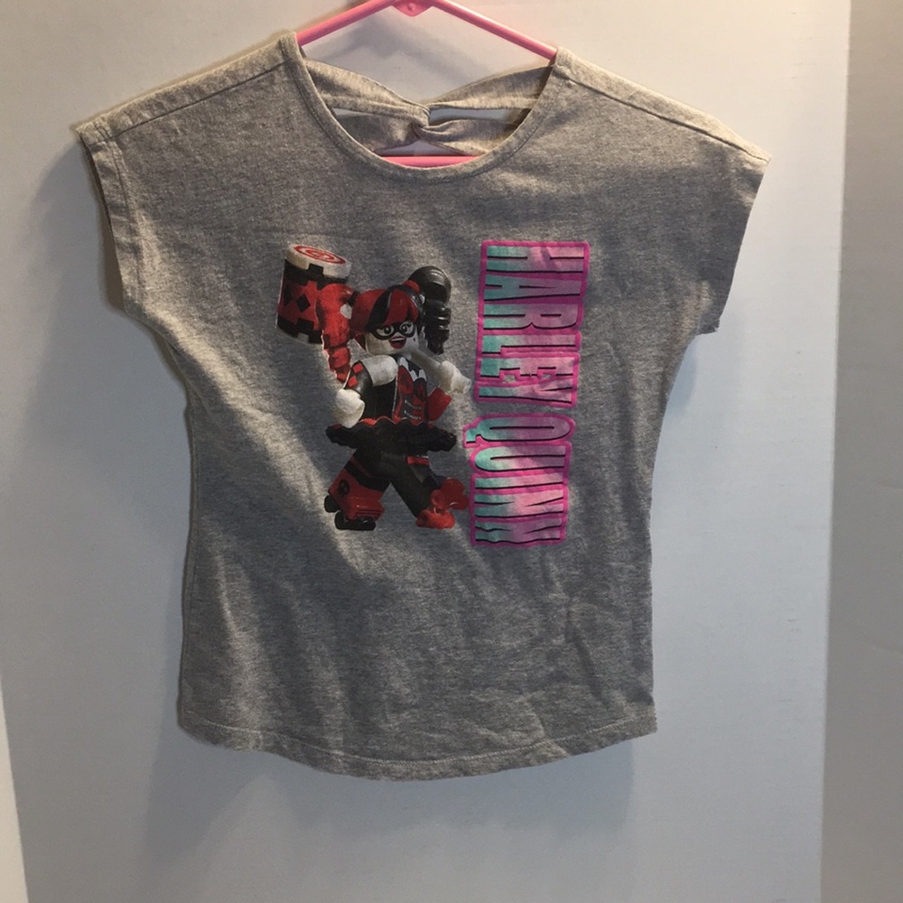 LEGO BRAND HARLEY QUINN GRAPHIC TEE GIRLS SIZE 7/8